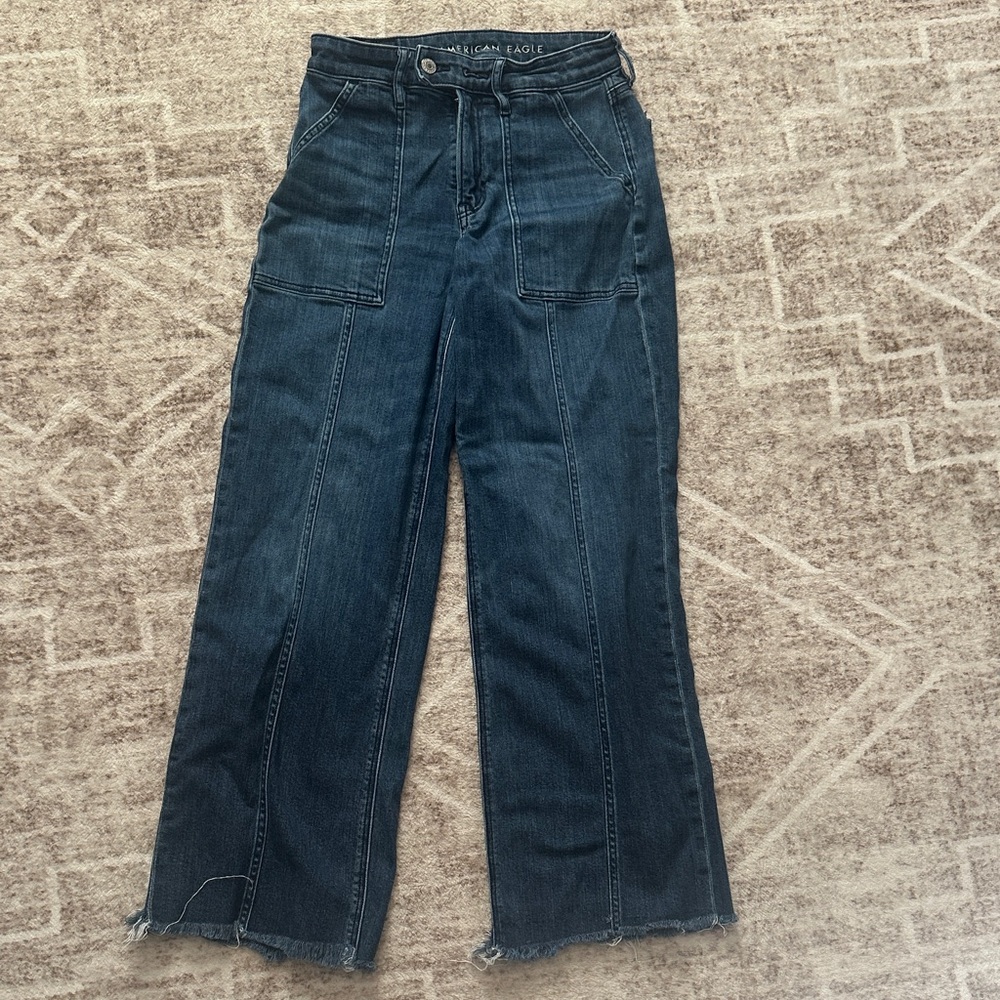 American Eagle Outfitters Dark Blue Flare Jeans